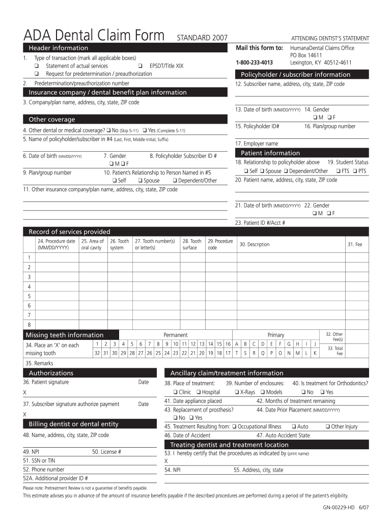 2007 2021 Form Humana GN 00229 HD Fill Online Printable Fillable
