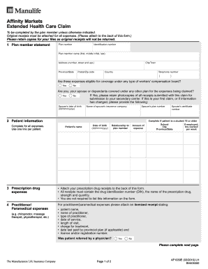 2015 2021 Form Manulife AF1039E Fill Online Printable Fillable Blank 