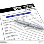 3d Pen And Work Injury Claim Form Stock Photography Image 31821182