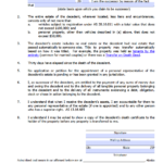 Alaska Small Estate Affidavit Form P 110 Affidavit Forms