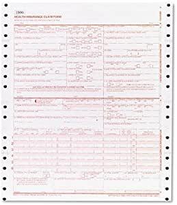 Amazon Adams CMS1500CV CMS Health Insurance Claim Form 9 1 2 X 