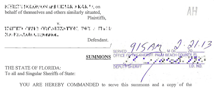 Answer To Civil Summons Complaint In Florida