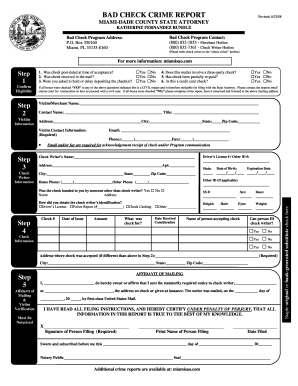 Bad Check Crime Report Fill Online Printable Fillable Blank 