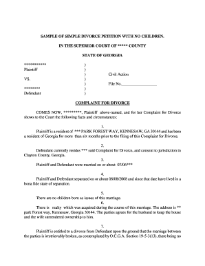 Bill Of Sale Form Maine Complaint For Divorce With Children Form 