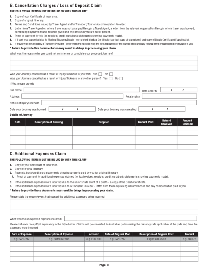 FREE 32 Claim Form Templates In PDF Excel MS Word - ClaimForms.net