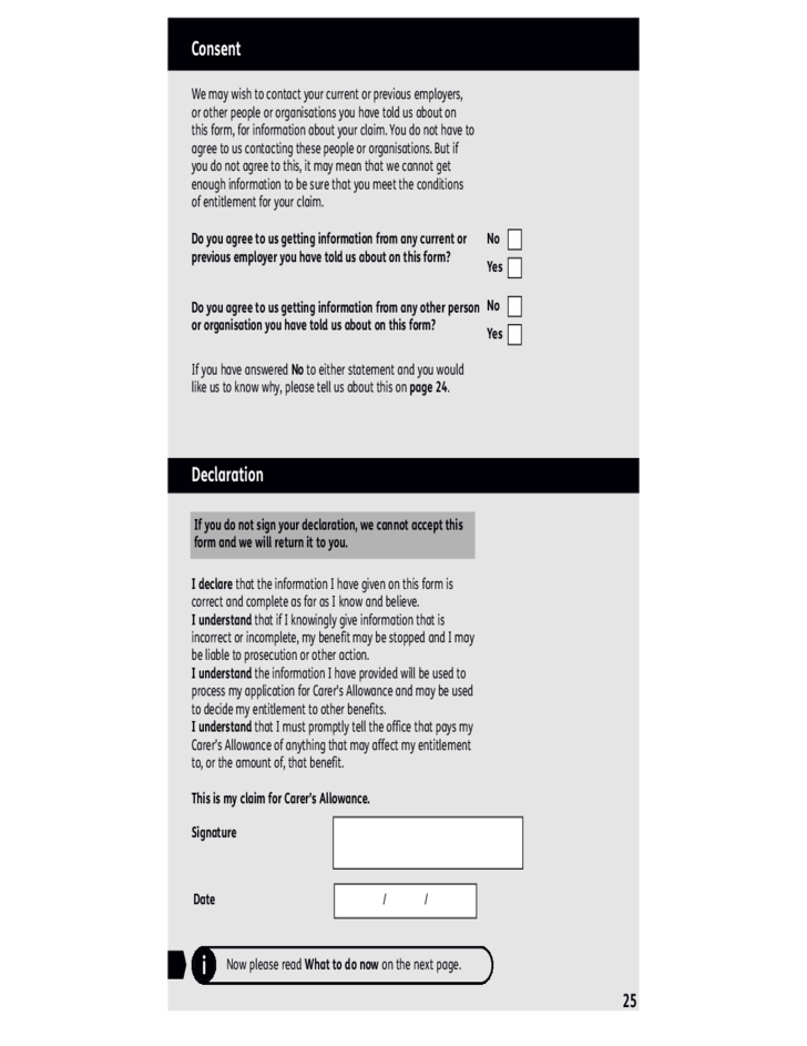 Carers Allowance Application Form Australia