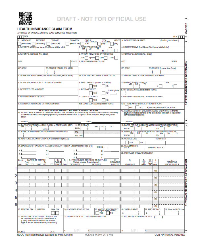 CollectPlus Debt Collection Software Health Insurance Claim Form 