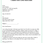 Counter Offer Letter Real Estate 01 Best Letter Template