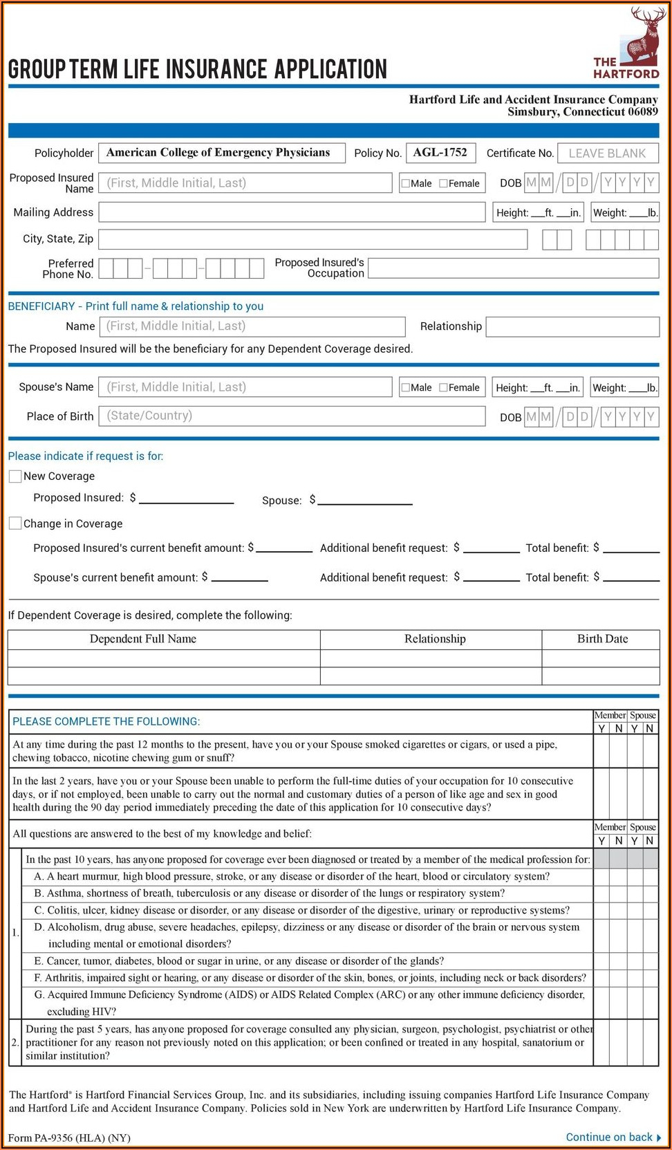 Dearborn National Life Insurance Beneficiary Form Form Resume 