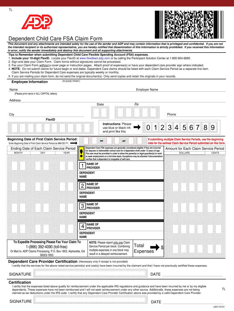 Fillable Health Care Fsa Claim Form Printable Pdf Download - ClaimForms.net