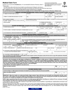 Download CIGNA Medical Claim Form 591692c PDF RTF Word