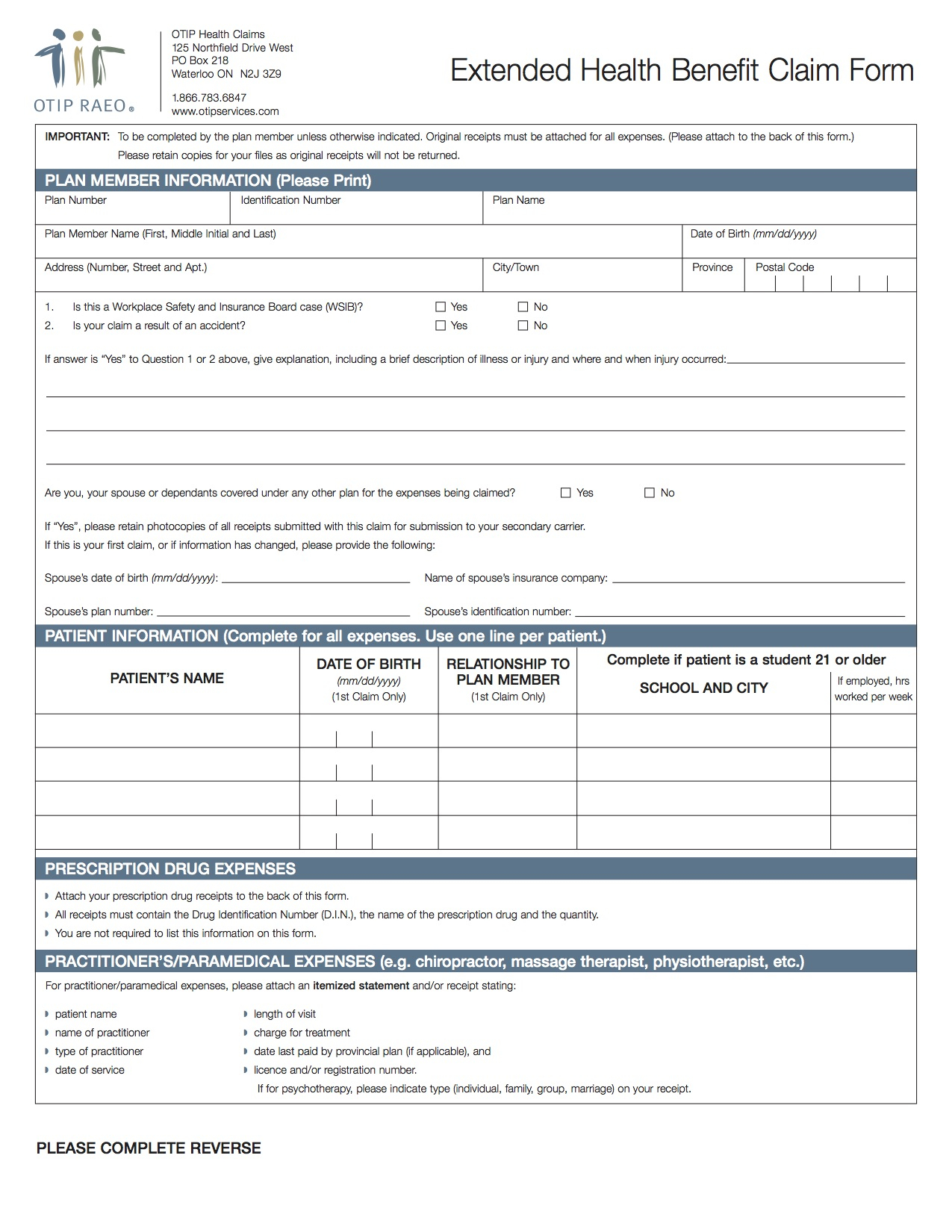 Download Forms For Patients Sound Orthotics