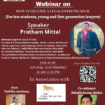 E justice India Is Organising Webinar On HOW TO BECOME A LEGAL