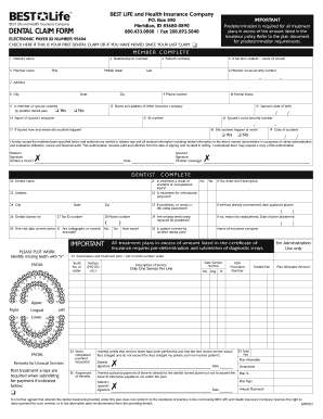 Editable Dental Predetermination Form Templates To Complete Online