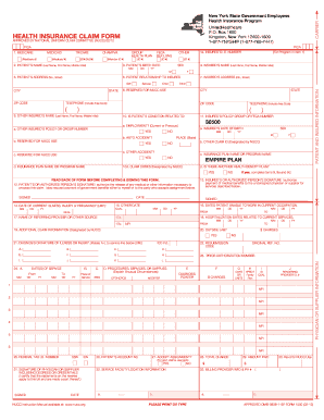 Empire Plan Claim Form Fill Online Printable Fillable Blank 