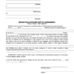 Fillable Form Sc 108 Motion For Continuing Writ Of Garnishment