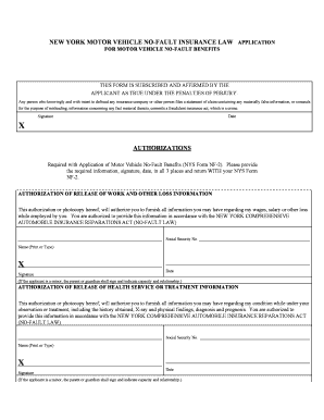 Fillable No Fault Application Fill Online Printable Fillable Blank 