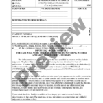 Florida Summons Notice To Appear For Pretrial Conference Summons