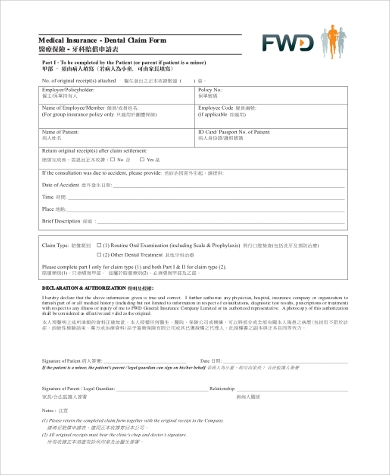 FREE 10 Sample Insurance Claim Forms In PDF MS Word