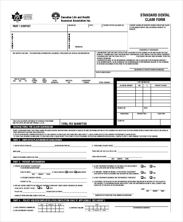 FREE 34 Claim Forms In PDF