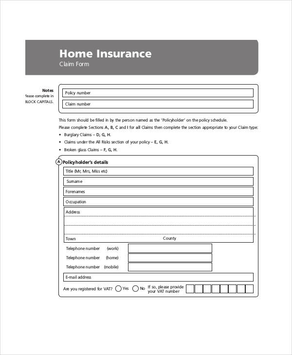 FREE 34 Claim Forms In PDF