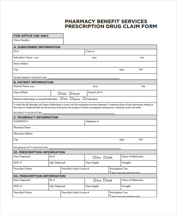 FREE 36 Claim Form Examples In PDF Excel MS Word
