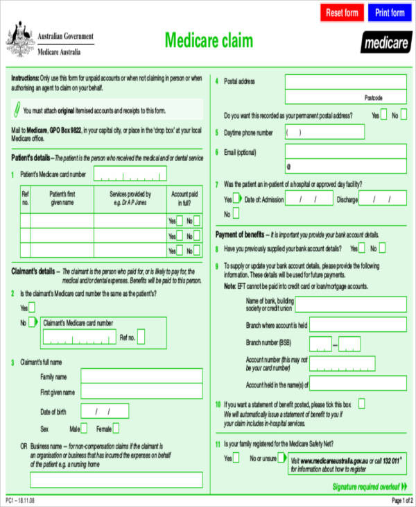 FREE 47 Claim Forms In PDF