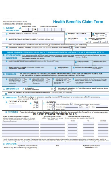 Medical Reimbursement Claim Form 8146