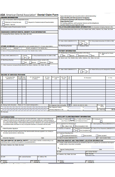 FREE 52 Claim Forms In PDF MS Word Excel