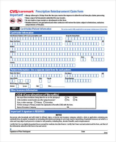 FREE 9 Sample Universal Claim Forms In PDF MS Word