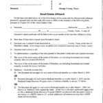 FREE 9 Small Estate Affidavit Forms In PDF