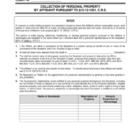 Free Colorado Small Estate Affidavit Form JDF 999 PDF EForms