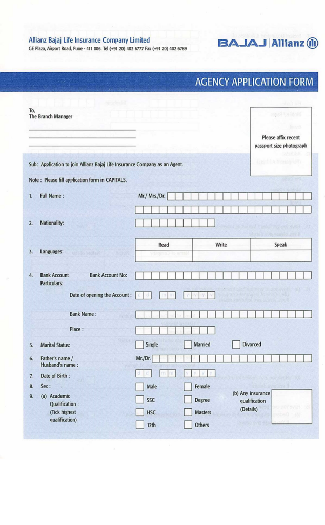 Free Insurance Forms PDF Template Form Download