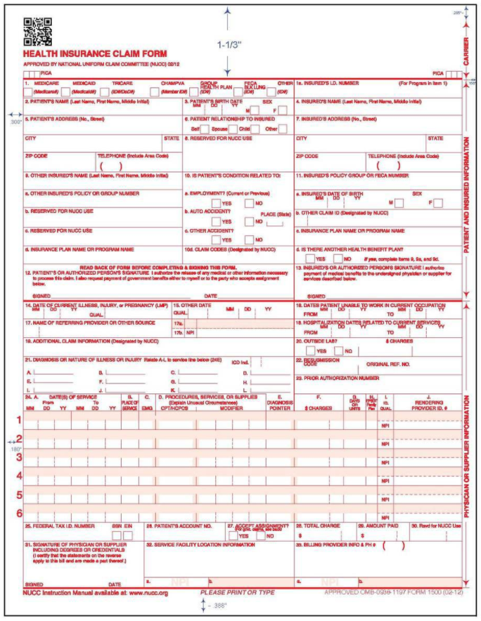 Guide To CMS 1500 Forms For Nutritionists Healthie