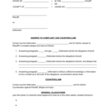 How To Countersue 3 Legal Strategies Sample Answers Sheet