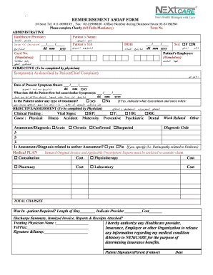 How To Make Reimburment In Nextcare Insurance Fill Online Printable