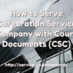 How To Serve Corporation Service Company Kentucky With Court Documents