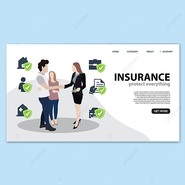 Insurance Landing Page Template Template For Free Download On Pngtree