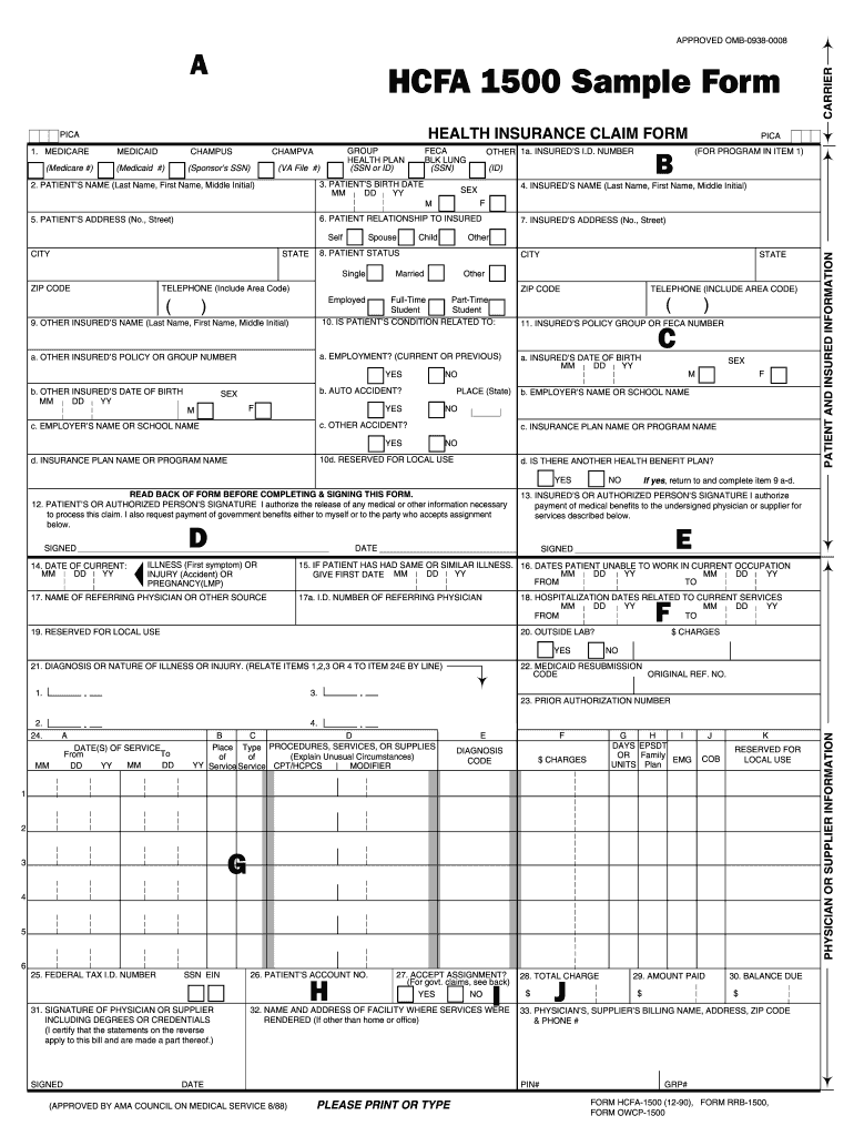 Interactive 1500 Claim Form Jagnedesigns