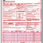 Item WCMS1500U2 Red CMS 1500 HCFA Claim Form Two Part Snap Set