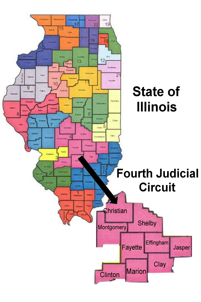 Map Fourth Judicial Circuit Court Of Illinois