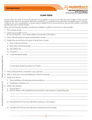 Medical Claim Form 1500 Templates Fillable Printable Samples For 