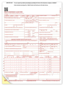 Medical Insurance Claim Form Part A Insurance Forms