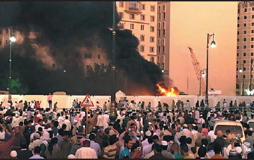 Muslim Worshippers Gather After A Suicide Bomber Detonated A Device 