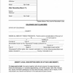 Quick Claim Deed Form Colorado Form Resume Examples