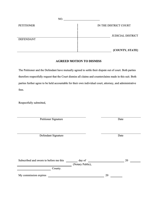 Top 7 Motion To Dismiss Form Templates Free To Download In PDF Format