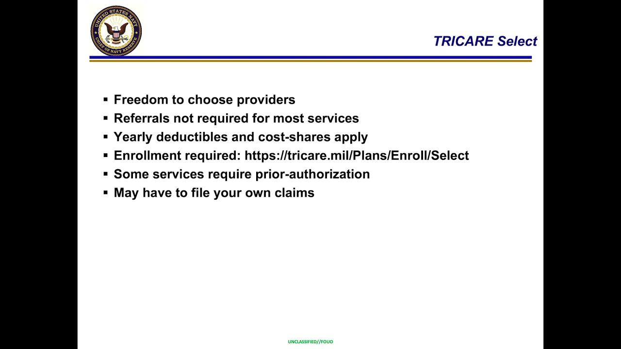 TRICARE Medical Dental And TAMP Video Brief YouTube