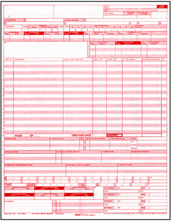 UB04 CMS 1450 Medical Claim Forms 25 Sheets New EBay