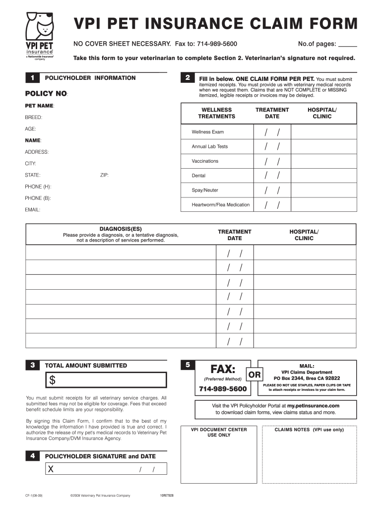 Vpi Pet Insurance Login Fill Out And Sign Printable PDF Template