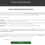 Www bh settlement Banner Health Settlement Claim Guest Survey